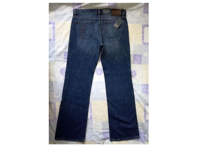 Joop! Novo com a marca "Ronan" Jeans de algodão jeans de perna larga azul Flares - vista 6