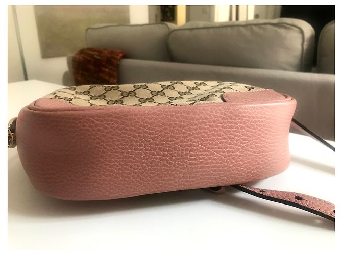 Gucci GG Canvas Rose in pelle Rosa - vista 2