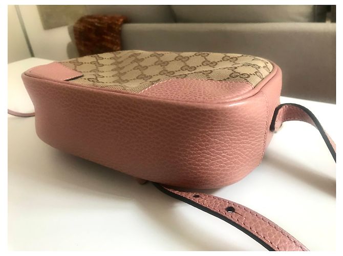 Gucci GG Canvas Rose in pelle Rosa - vista 3