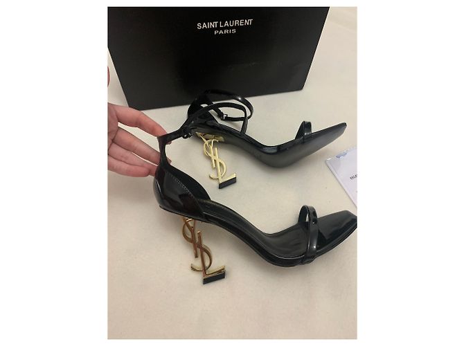 Yves Saint Laurent Sandale - Tam.37 Schwarz - Ansicht 5