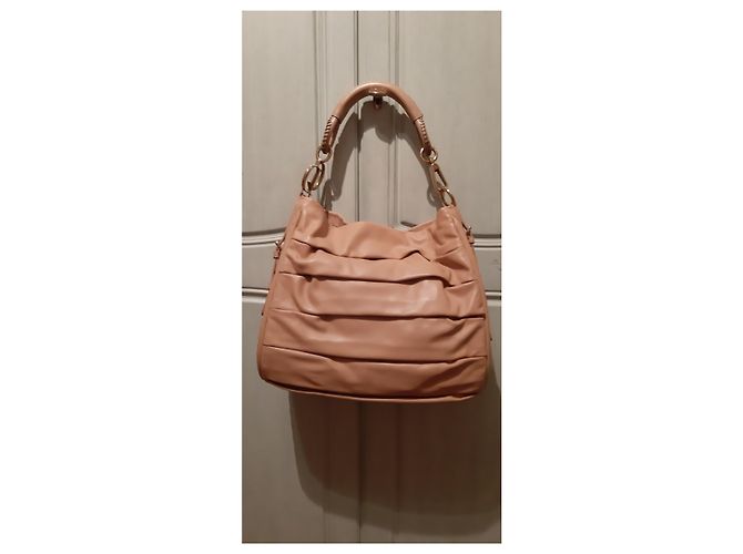 Borsa Christian Dior in pelle beige - vista 9
