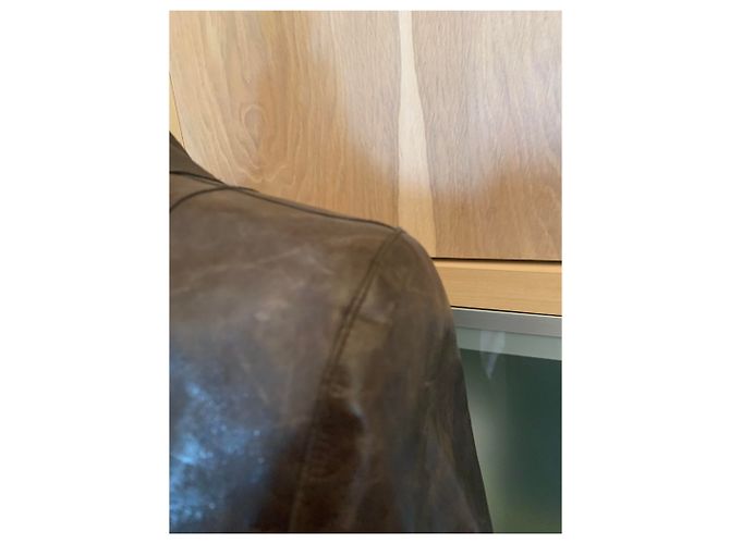 Chanel Lederjacke Braun - Ansicht 3