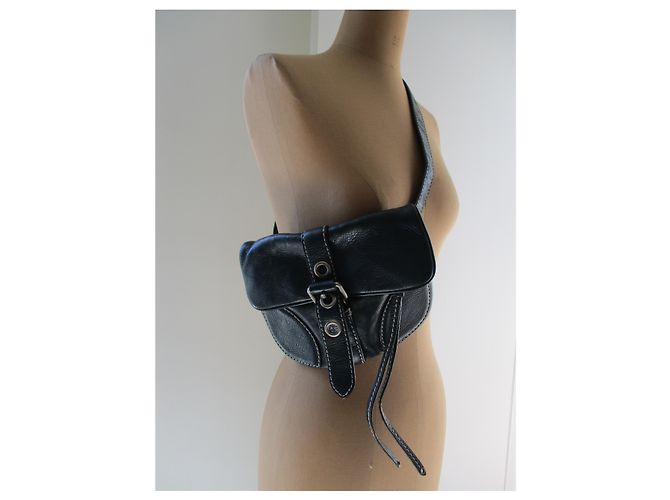 Marc by Marc Jacobs Marsupio in pelle blu scuro. Blu navy - vista 3