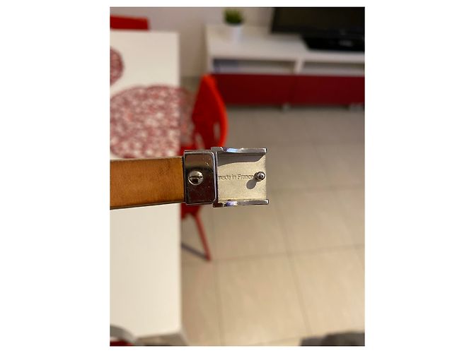 Louis Vuitton Gürtel Lackleder Perlgrau 95 cm - Ansicht 5