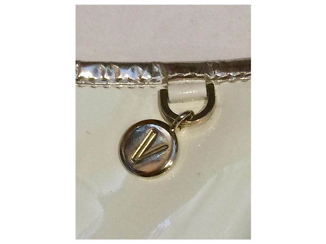 Sabot Versace con tacco in vernice bianca e oro Bianco D'oro - vista 4