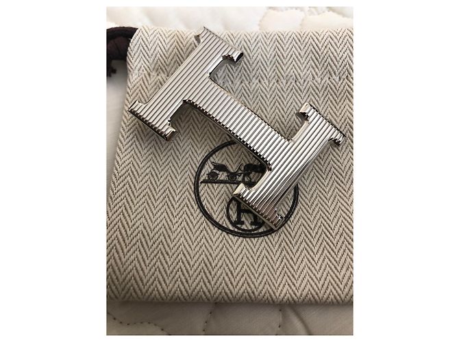 Constance Hermès model H belt buckle Silvery - view 2