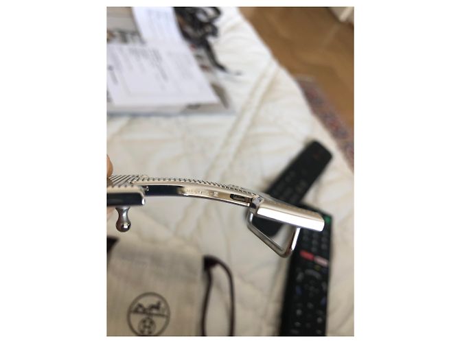 Constance Hermès model H belt buckle Silvery - view 4
