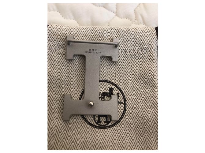 Constance Hermès model H belt buckle Silvery - view 6