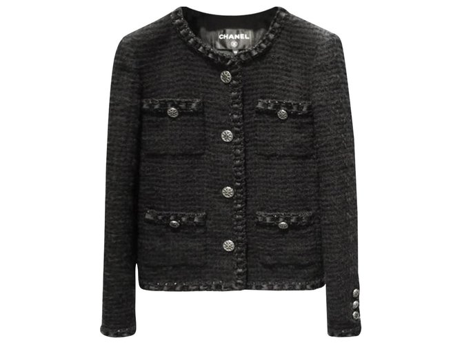 Chanel Little black jacket paris rome Wool ref.284746 - Joli Closet
