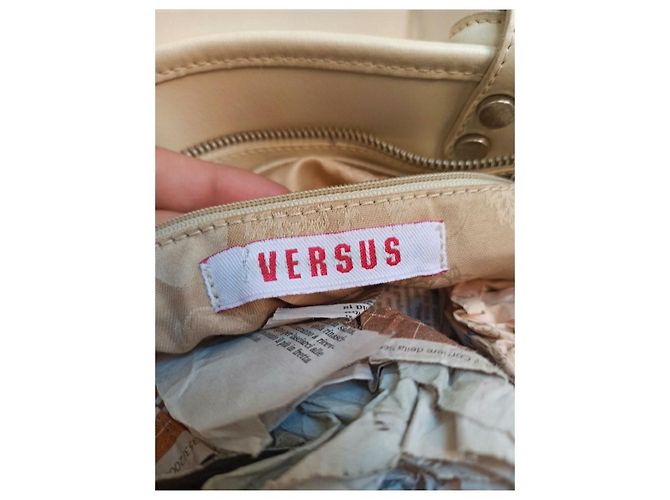 Bolso de hombro Versus Versace vintage Blanco roto - vista 3