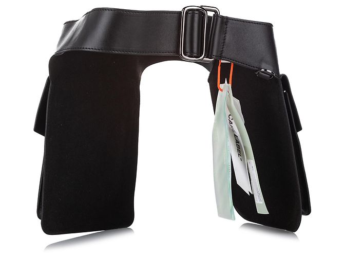 Off White Schwarz gefütterte Tasche Leder Gürteltasche - Ansicht 3