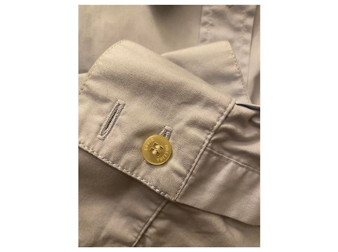 Camicia aderente Louis Vuitton in cotone azzurro Blu chiaro - vista 4