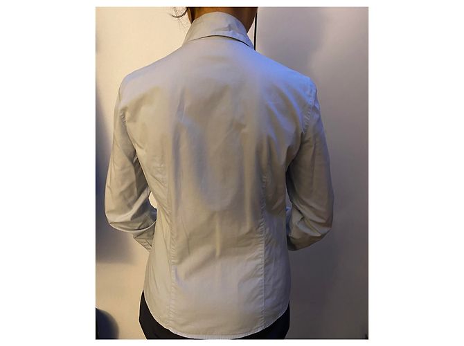 Camicia aderente Louis Vuitton in cotone azzurro Blu chiaro - vista 5