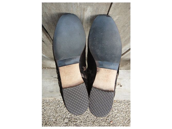Botas Gucci en potro p 39,5 Marrón oscuro - vista 6