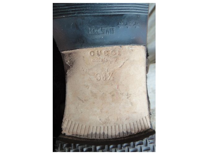 Botas Gucci en potro p 39,5 Marrón oscuro - vista 7