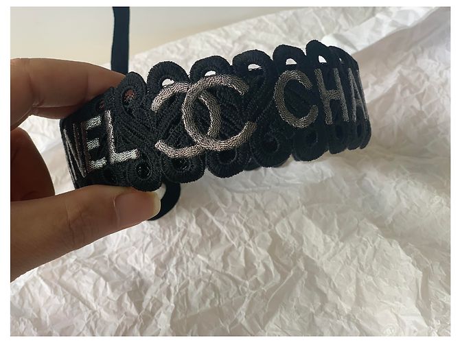 Chanel Haarschmuck Schwarz Silber - Ansicht 11