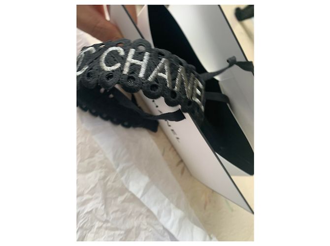 Chanel Haarschmuck Schwarz Silber - Ansicht 4