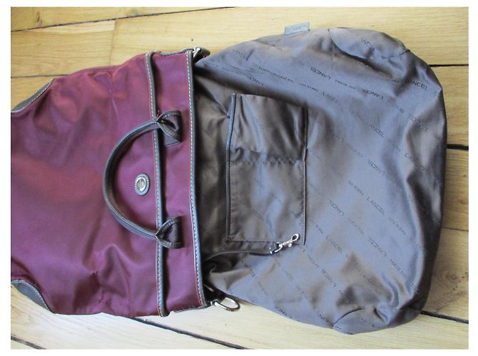 Lancel Tote Bag Nylon Prune - view 5