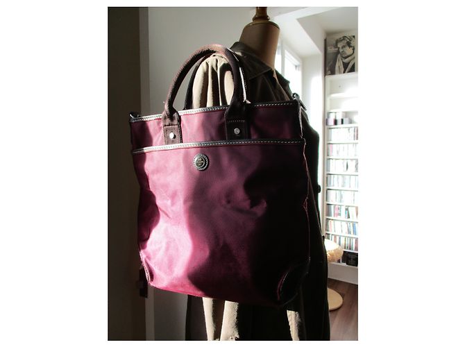 Lancel Tote Bag Nylon Prune - view 7