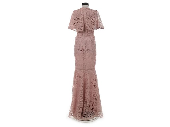 Autre Marque By Malina Spitzenkleid Rosa Asche Polyester Größe S Pink - Ansicht 2