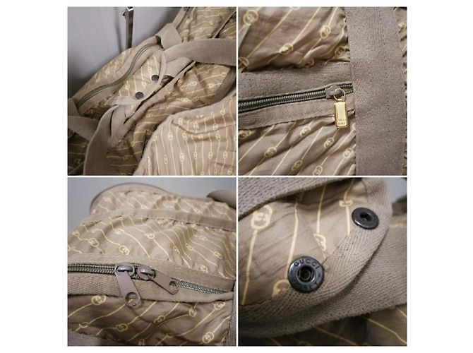 Gucci borsa viaggio weekend Beige - vista 9