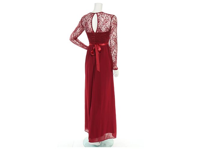 Autre Marque Young Couture By Barbara Schwarzer Maxi Spitzenkleid Rot - Ansicht 2