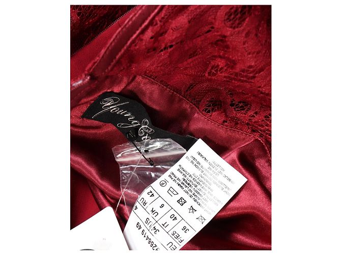 Autre Marque Young Couture By Barbara Schwarzer Maxi Spitzenkleid Rot - Ansicht 3