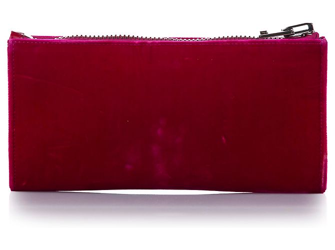 Pochette in velluto rosa Tom Ford - vista 4