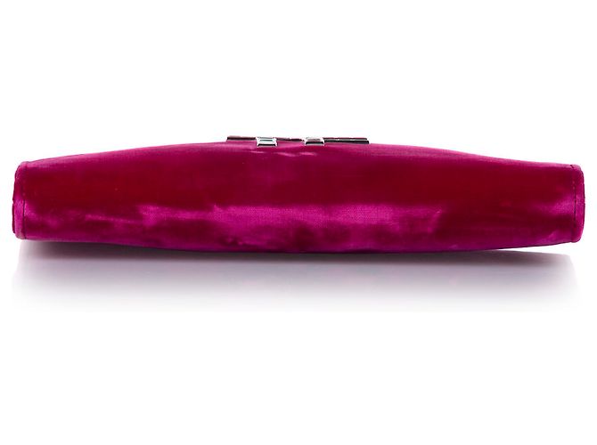 Pochette in velluto rosa Tom Ford - vista 5