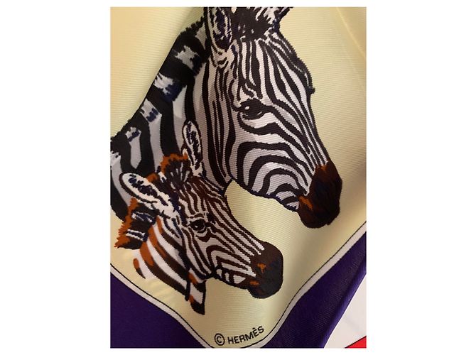 Hermès Seidentuch Les Zebras 70x70 Zebra-druck - Ansicht 4