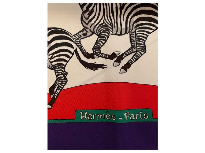 Hermès Seidentuch Les Zebras 70x70 Zebra-druck - Ansicht 5