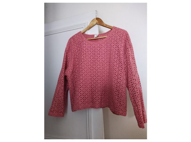 Camicetta Des Petits Hauts Corallo in Cotone - vista 2
