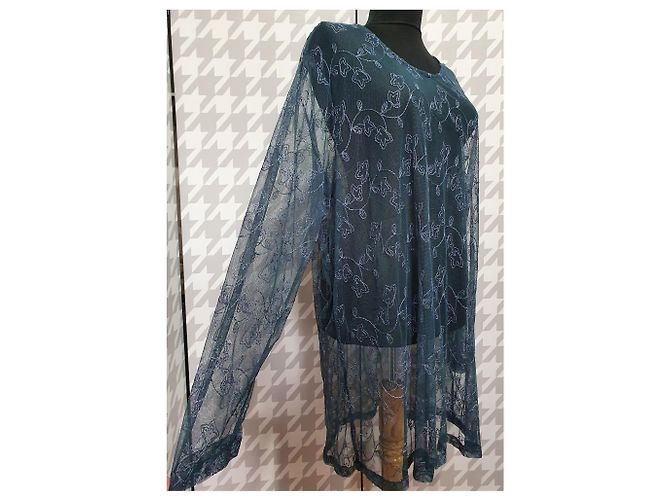 Camicetta trasparente blu Noa Noa XL - vista 3