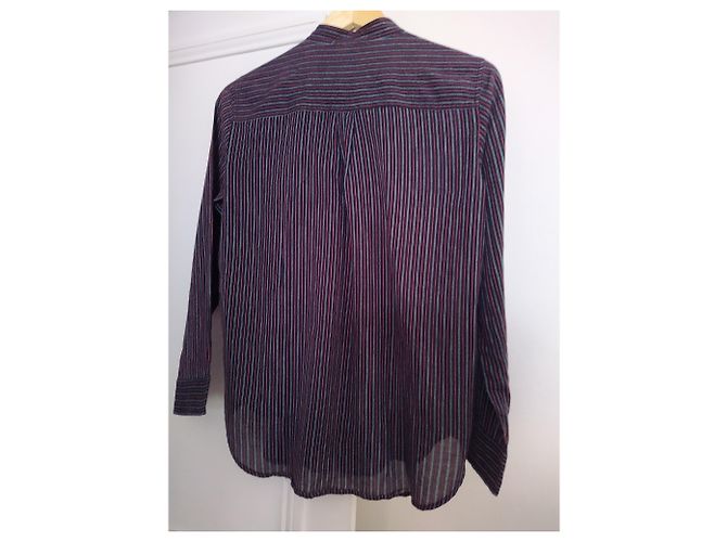 Camicia Isabel Marant Etoile a Righe Multicolore in Cotone - vista 3