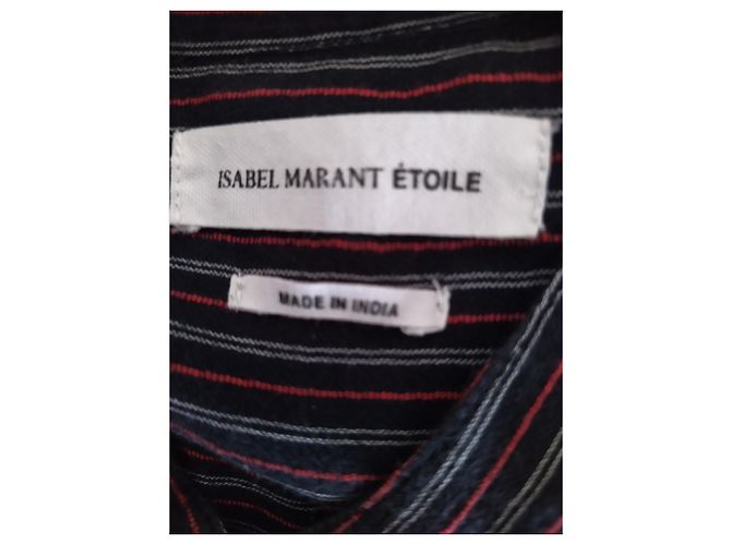Camicia Isabel Marant Etoile a Righe Multicolore in Cotone - vista 4