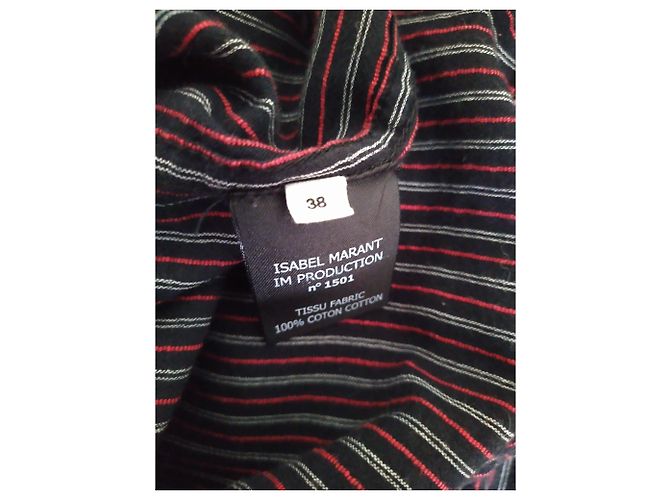 Camicia Isabel Marant Etoile a Righe Multicolore in Cotone - vista 5