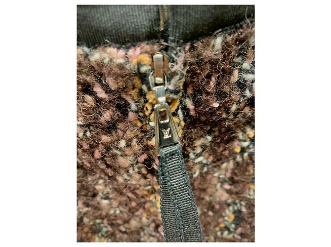 Sofia Coppola Falda Louis Vuitton de lana negro rosa beige bronce - vista 5
