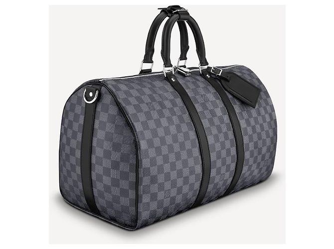 Abbesses Louis Vuitton LV Keepall Damier grafite nuovo Grigio - vista 4