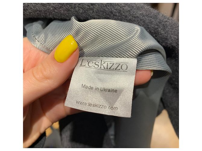 Autre Marque Blazer L'eskizzo Gris de Cachemira y Lana - vista 4