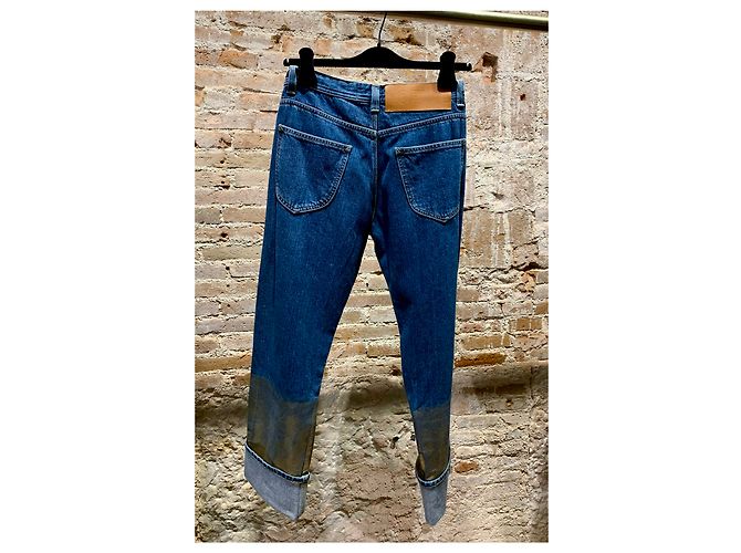 Jeans Loewe in cotone blu Bronzo - vista 2