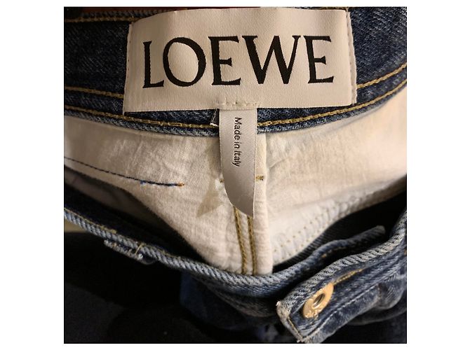Jeans Loewe in cotone blu Bronzo - vista 4
