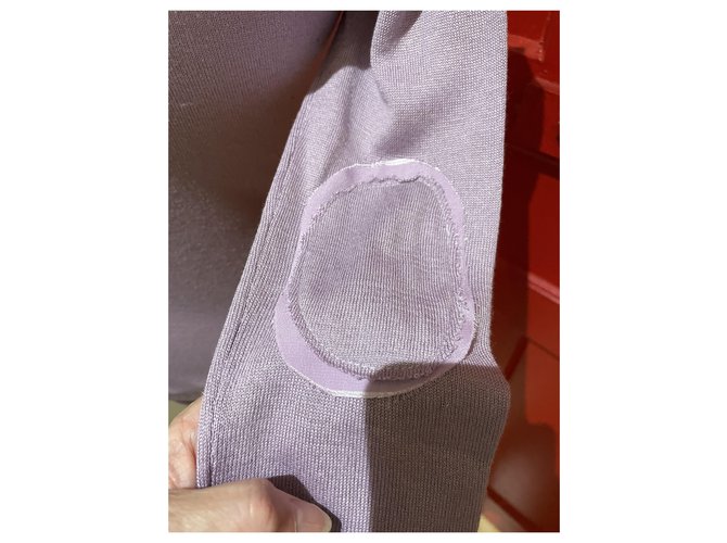 Autre Marque Liverny Pullover aus Seide und Kaschmir Violett - Ansicht 3