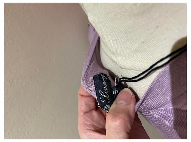 Autre Marque Liverny Pullover aus Seide und Kaschmir Violett - Ansicht 4