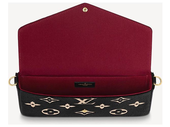 Louis Vuitton Pochette LV Felicie nuova empreinte Nero - vista 3