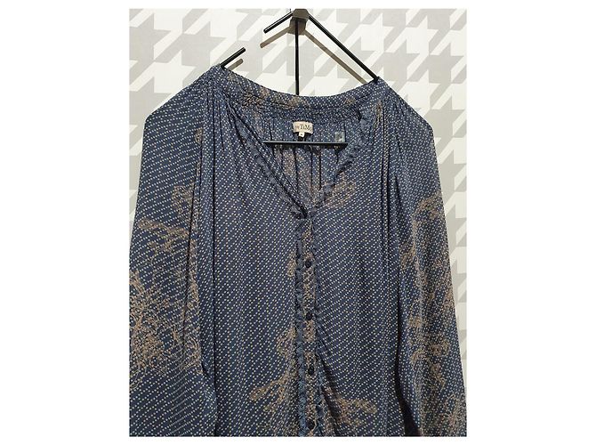 Autre Marque Camisa By Timo de lunares oversize de viscosa M Multicolor - vista 2