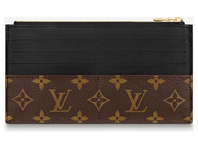 Carteira Louis Vuitton Slim monogram canvas e couro marrom - vista 4