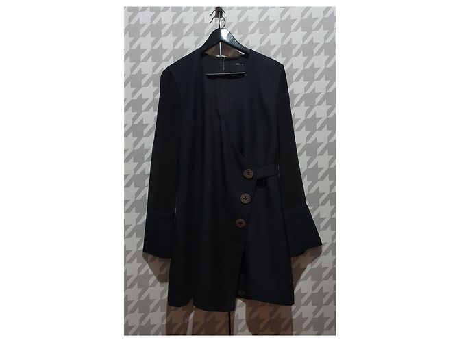 Autre Marque C/Meo Collective Black Dress with Transparent Sleeves - view 4