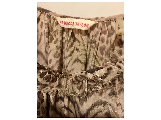 Rebecca Taylor Seidenkleid mit Tiermotiv Leopardenprint - Ansicht 6