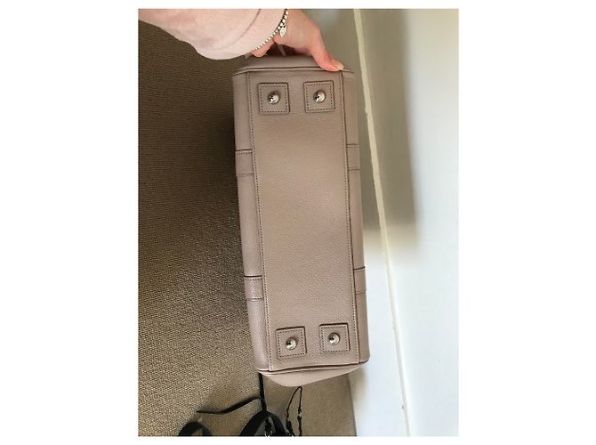 Borsa Mulberry in pelle beige - vista 2
