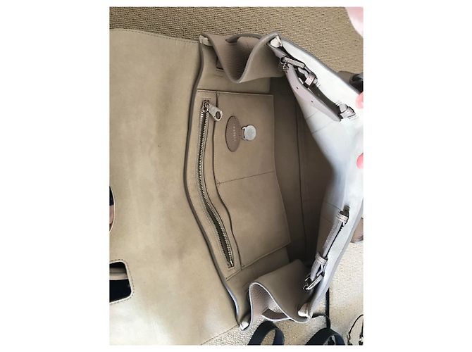 Borsa Mulberry in pelle beige - vista 3